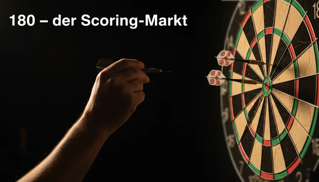 Darts WM 180er-Wetten – dreimal Triple 20, maximale Aufnahme